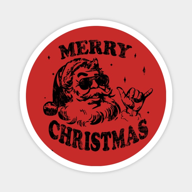 Hawaiian Santa Merry Christmas Familly xmas Pjs Magnet by Shanti-Ru Design